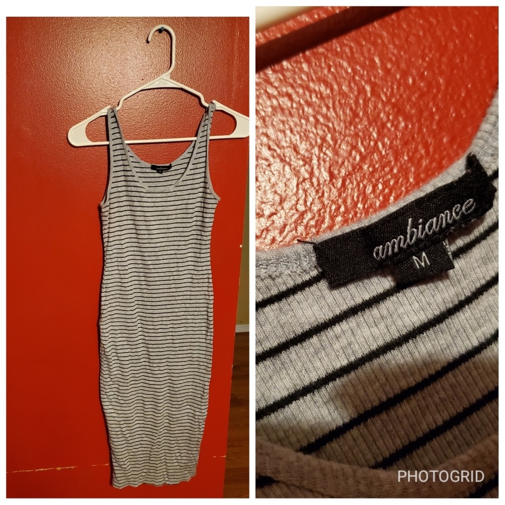 Grey/Black Ambiance Dress Medium